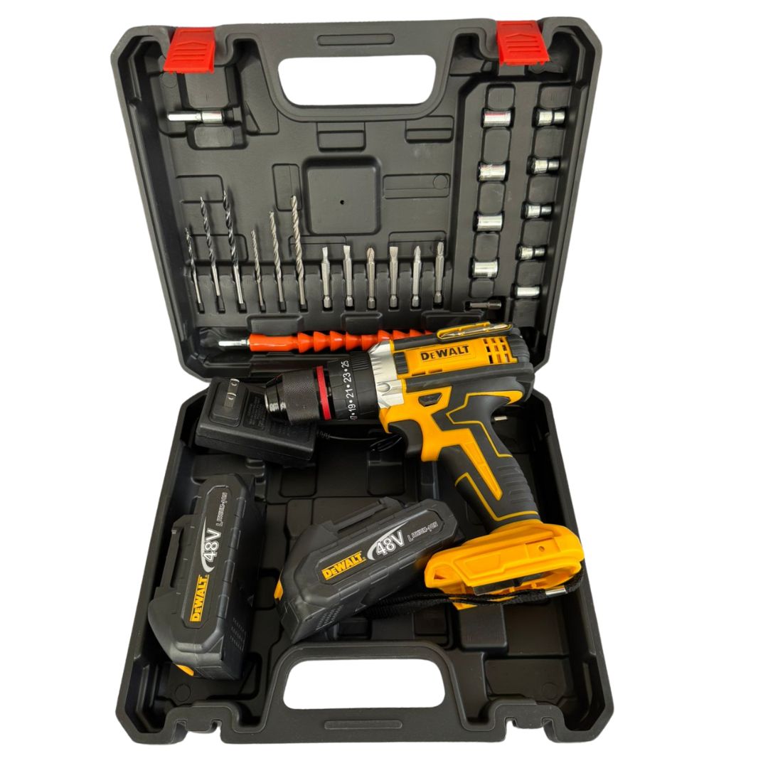 Taladro Inalámbrico 48V + 26 Piezas